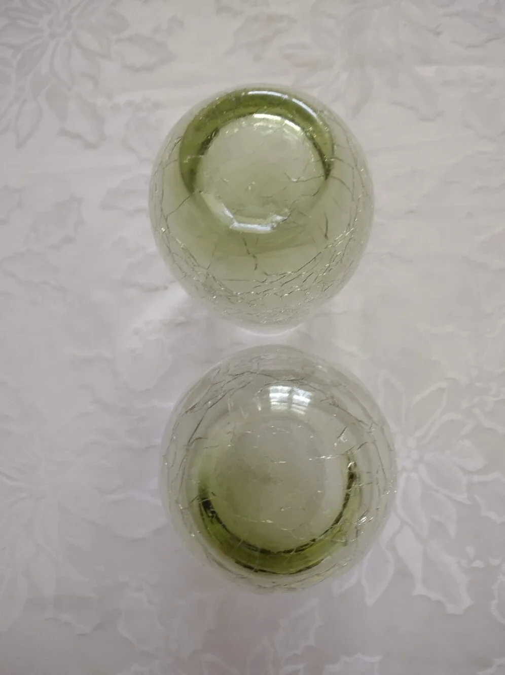 Olive Green Crackle Tall Flat Tumbler Glasses Pier 1